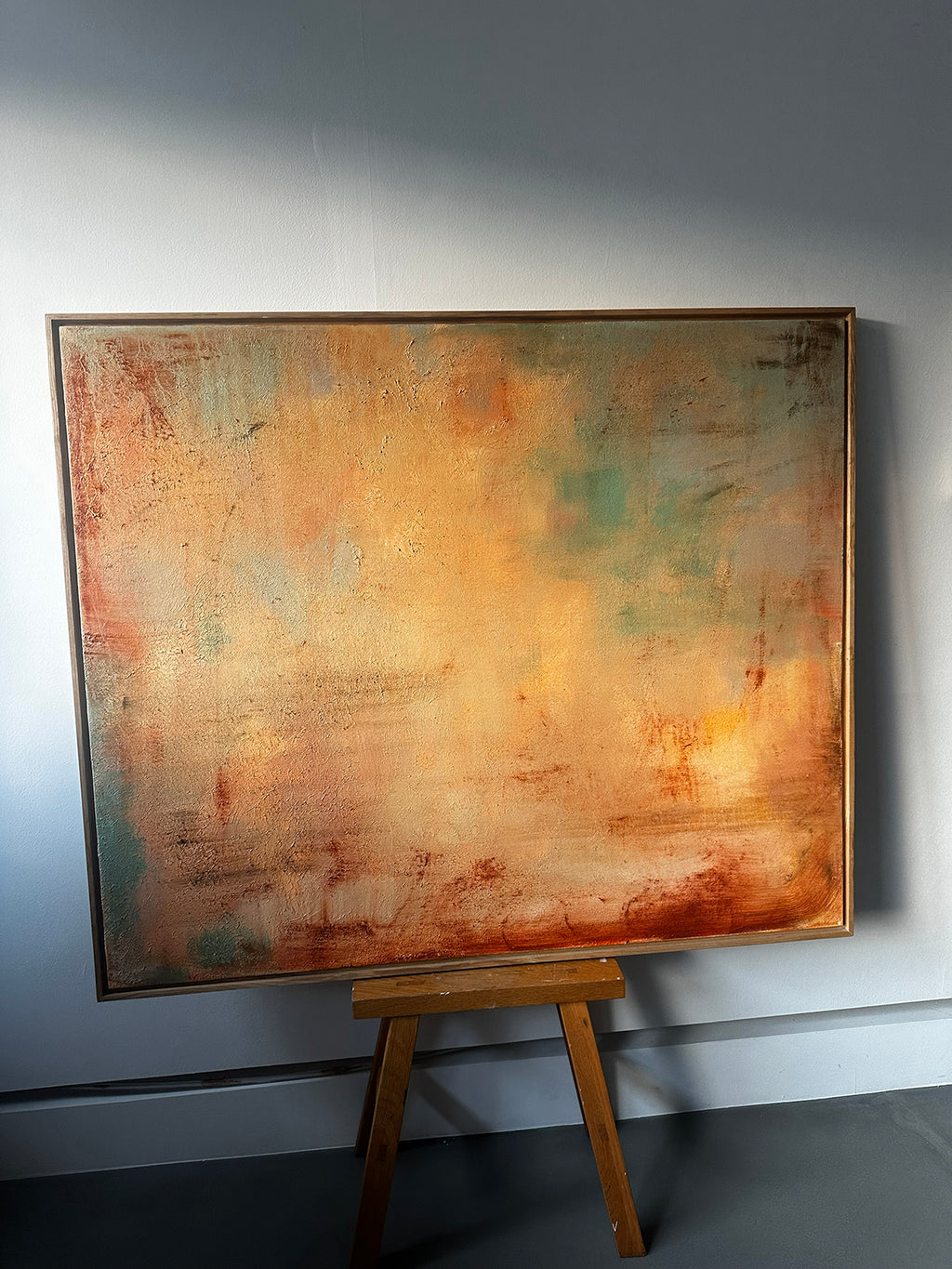 Original Artwork: Sahara by Ketkarn Damrongwattanapokin, oil on canvas, evoking an emotional landscape of distance and vast openness