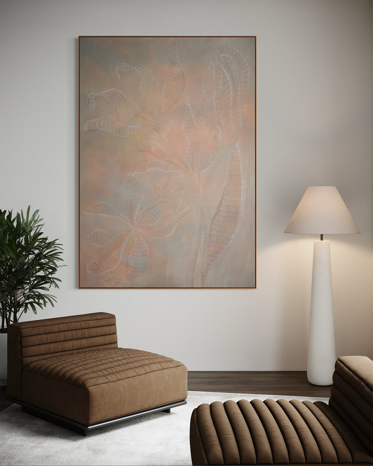 Artwork Meditations on Light 01 by artist Emily Loke explores luminosity as both atmosphere and inquiry: how much light can a form hold before it dissolves from view?