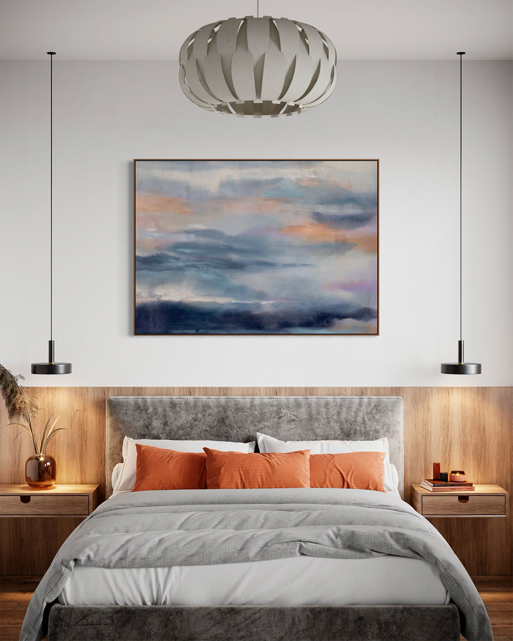 Print: Daydream No. 1 by Melanie Cheung, evoking the feeling of drifting into that in-between space where one is slipping into a dream, or about to fall asleep