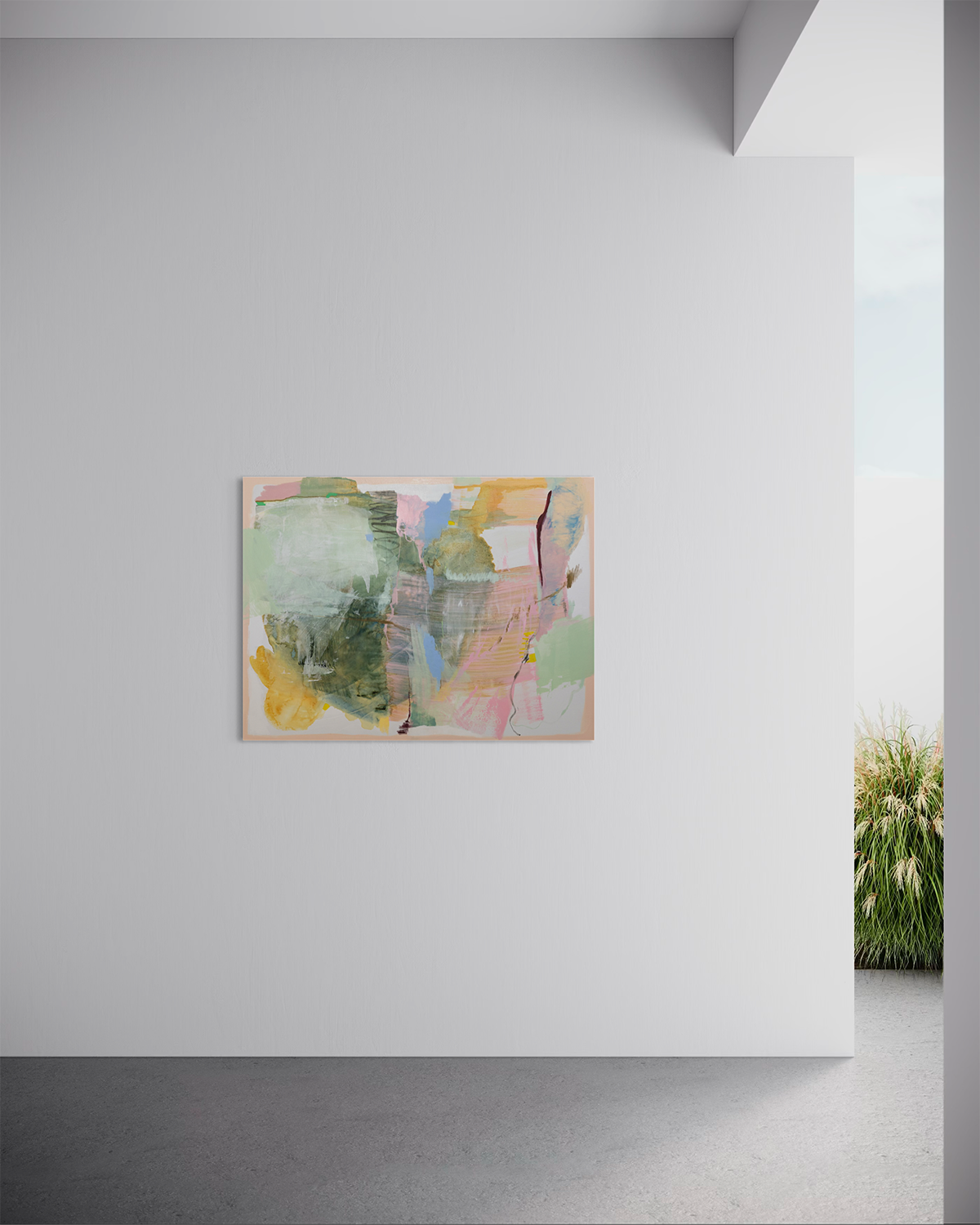 The Strata of Us 2 original artwork, acrylic, oil, graphite, wax pastel, and watercolour on canvas, by Chen Sands exploring joy and sweetness, and the hope and promise that remain, even in the midst of life’s bittersweet turns