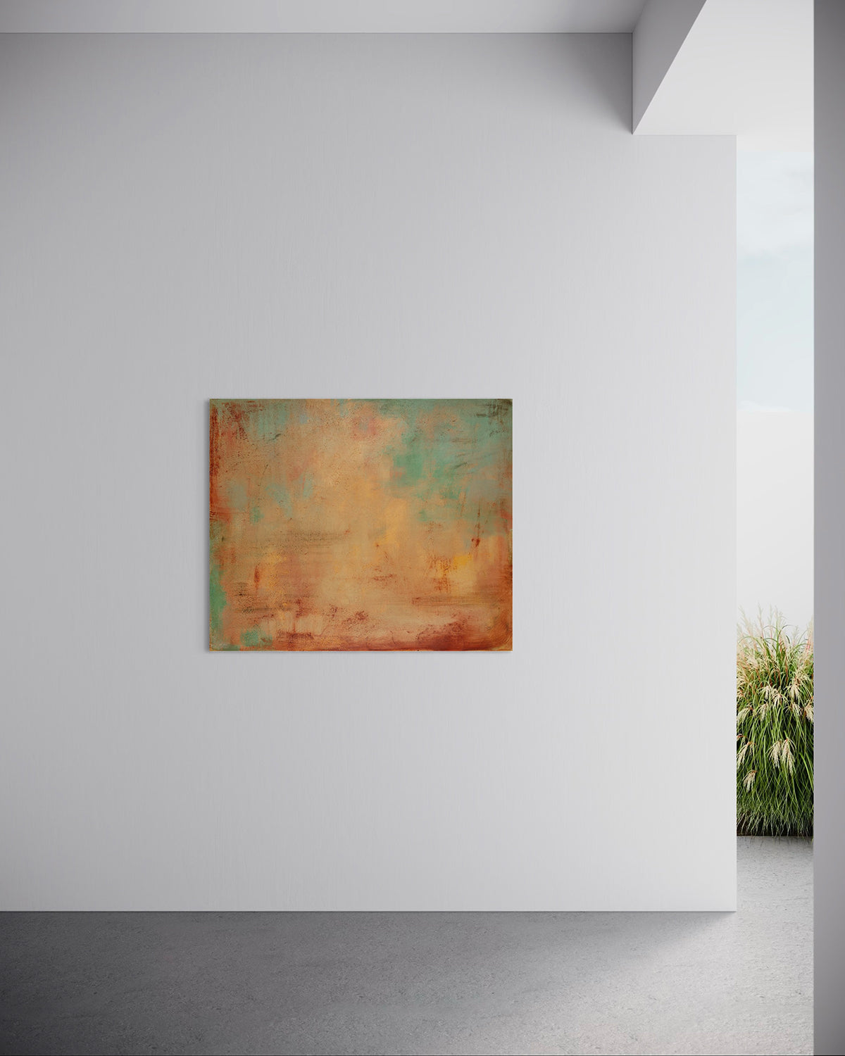 Sahara by Ketkarn Damrongwattanapokin, oil on canvas, evoking an emotional landscape of distance and vast openness