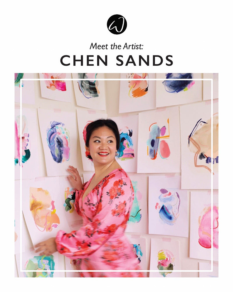 Meet the artist: Chen Sands is a British-Filipina abstract artist whose work explores friendship, sisterhood, and human connection.