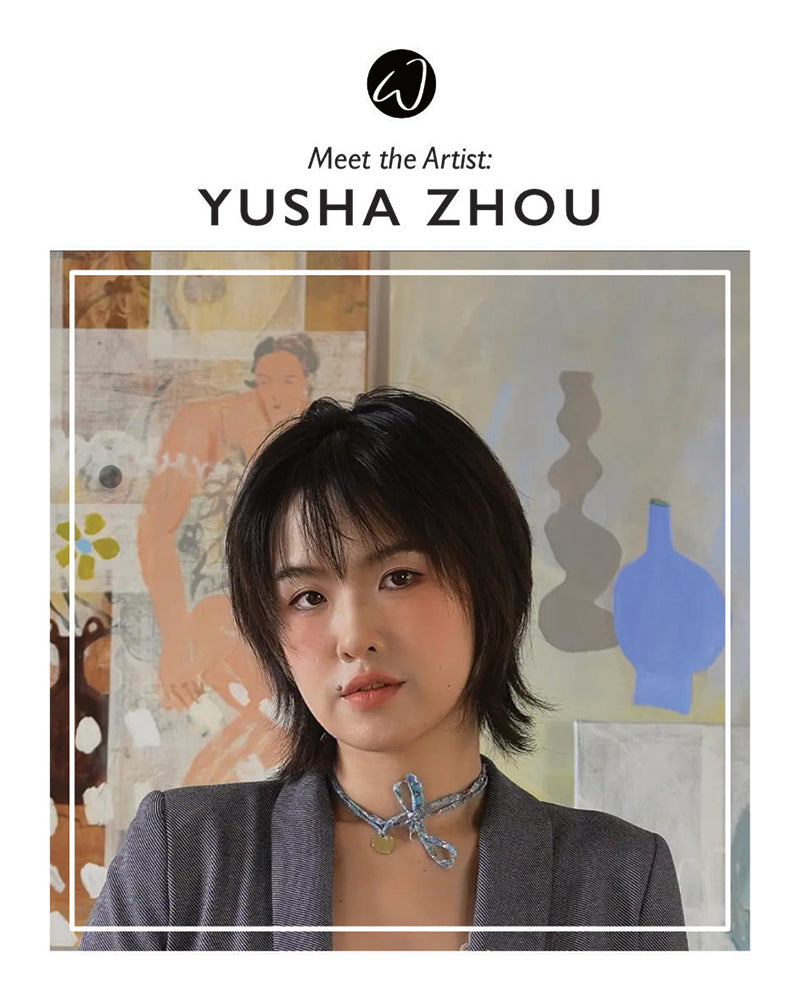 Meet the artist: Yusha Zhou is a London-based artist whose work explores inner landscapes and the ways we seek to ground the unseen parts of ourselves.